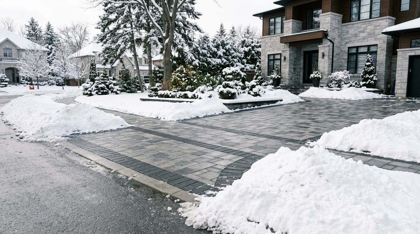 Residential snow plowing